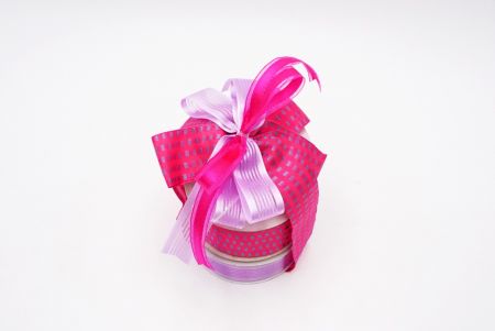 Elegant Pink Woven Ribbon Set